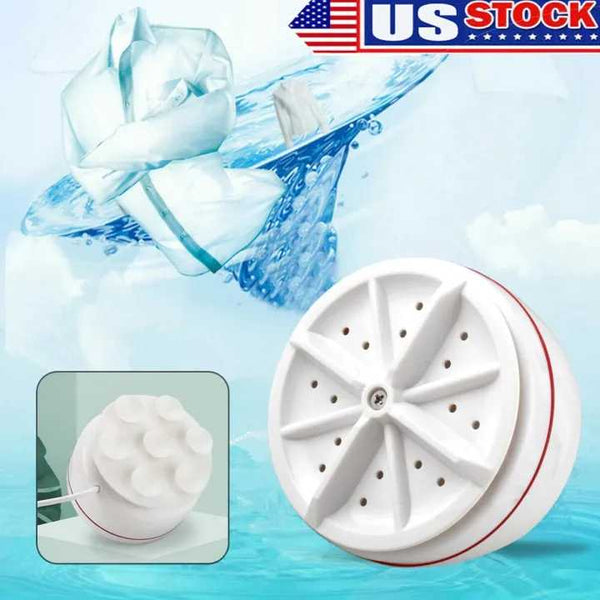 Mini Washing Machine | Portable Ultrasonic USB Turbo Washer for Travelling, Camping & Business Trips | Mini Clothes Washer for Socks, Underwear, Towels & Small Laundry – Compact & Energy Saving