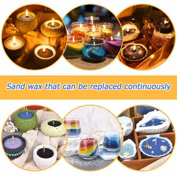 Sand Wax 125-Gram Each Color With 12-Wicks