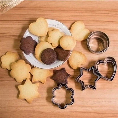 12pcs/Set Stainless Steel Cookie Cutter ( 4 Shapes)