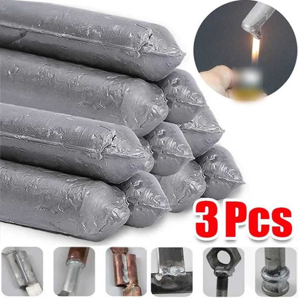 3pcs Low Temperature Easy Melt Welding Rods For Copper Iron Stainless Steel Soldering Aluminum Repairing Holes Solder Rod Tool