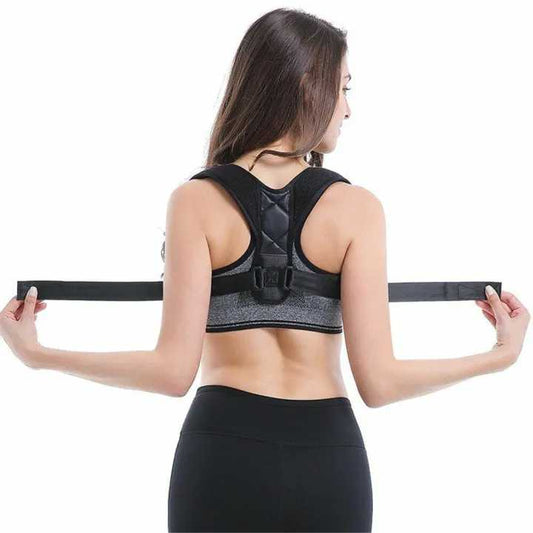 Best Adjustable Energizing Posture Support Belt Strap for Men and Women - Body Posture Corrector Belt – Genuine Corset Back Straight Brace Therapy Belt - Shoulder Spine Support Fixer - Back Pain Relief Belt