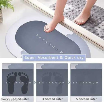 Bath Mat Water Absorbent Non-Slip Shower Room, Tub, Entryway, Kitchen, Sink