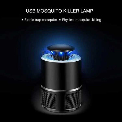 EXORT Electric Mosquito Trap Blue Light Mosquito Killer Lamp with USB Power Suction Fan No Zapper Child Safe