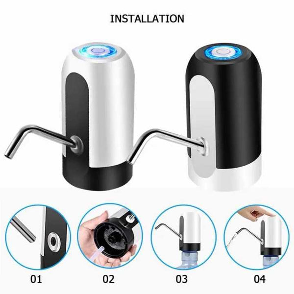 Rechargeable Automatic Water Dispenser Pump, Water Bottle Pump dispenser USB Charging Drinking mini Portable Electric dispenser pump for house and office
