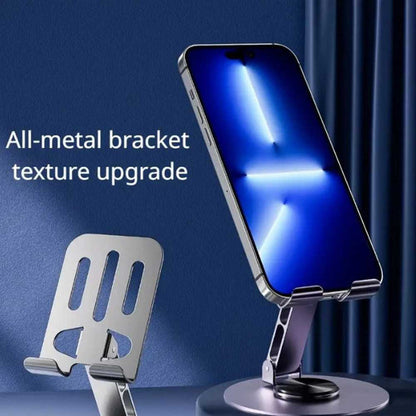Universal Full Metal Mobile Phone Stand 360° Rotating Aluminum Alloy Base Desktop Tablet Phone Holder Stand