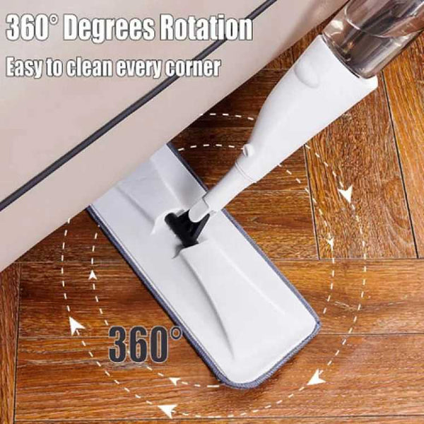 Water Spray Mop Flat Spray Mop Microfiber Spray Mop Floor Cleaning Easy to Fill and Refill Machine Washable Mop 360 Degree Spray Multi Surface Spray Mop Refillable Bottle Mop Pad