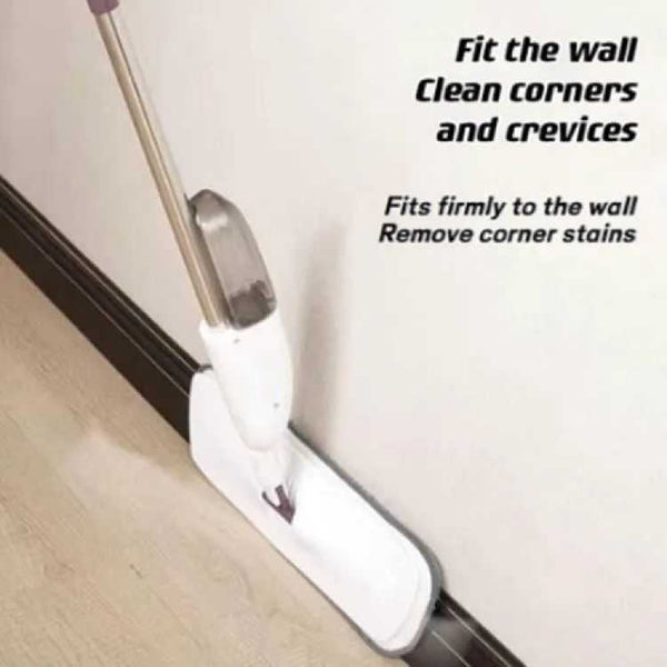 Water Spray Mop Flat Spray Mop Microfiber Spray Mop Floor Cleaning Easy to Fill and Refill Machine Washable Mop 360 Degree Spray Multi Surface Spray Mop Refillable Bottle Mop Pad