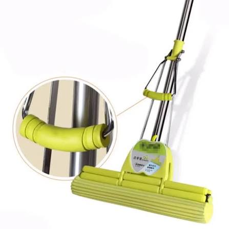 Super Absorbent PVA House Cleaner Double Roller Sponge Mop For Office Home Kitchen