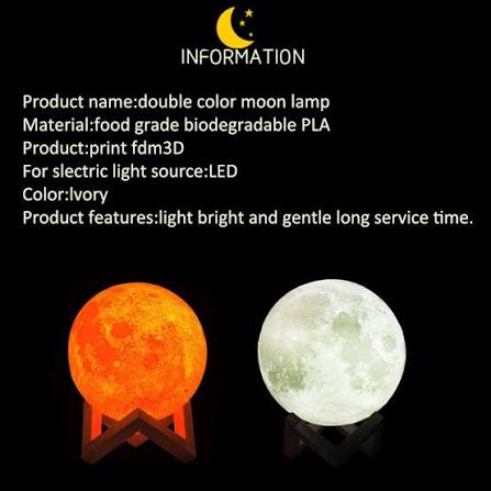 USB Moon Lamp 7 Color Changing Led Lights Himalayan Salt Lamp