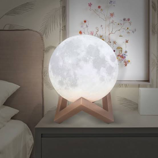 USB Moon Lamp 7 Color Changing Led Lights Himalayan Salt Lamp
