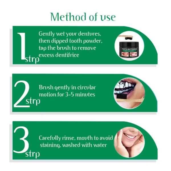 Whitening Teeth Powder With Coconut Oil Whitening Deep Oral Care