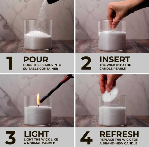 Sand Wax 125-Gram Each Color With 12-Wicks