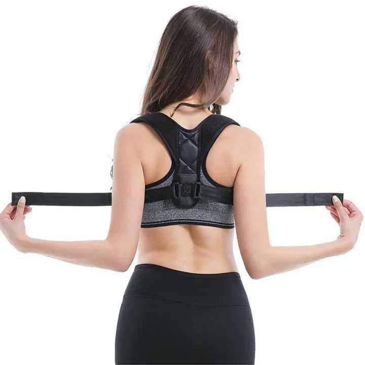 Best Adjustable Energizing Posture Support Belt Strap for Men and Women - Body Posture Corrector Belt – Genuine Corset Back Straight Brace Therapy Belt - Shoulder Spine Support Fixer - Back Pain Relief Belt