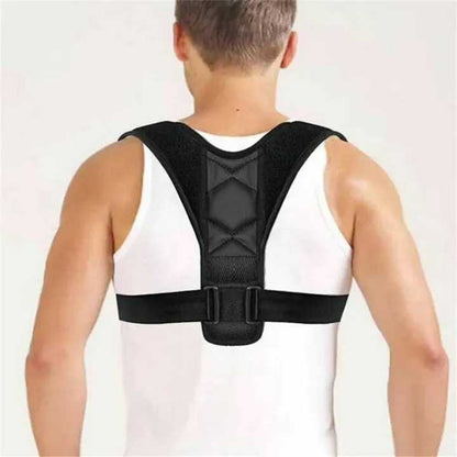 Best Adjustable Energizing Posture Support Belt Strap for Men and Women - Body Posture Corrector Belt – Genuine Corset Back Straight Brace Therapy Belt - Shoulder Spine Support Fixer - Back Pain Relief Belt