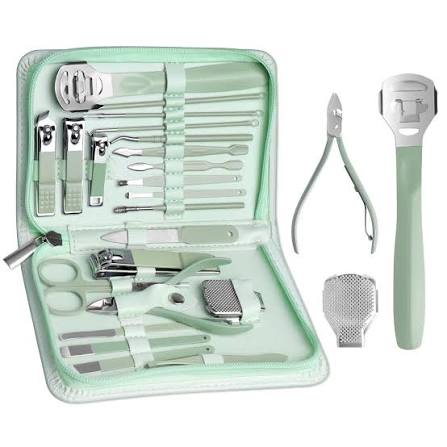 16pcs Stainless Steel Portable Nail Clipper Set Professional Pedicure Kit Beauty Manicure Set | Multicolor