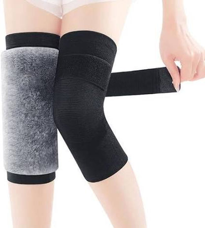 1 Pair Winter Wool Knee Pads Warm Knee Protector Wool Warmers Thickened Knee Brace