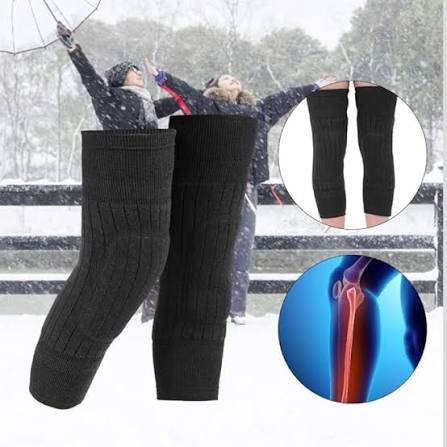 1 Pair Winter Wool Knee Pads Warm Knee Protector Wool Warmers Thickened Knee Brace