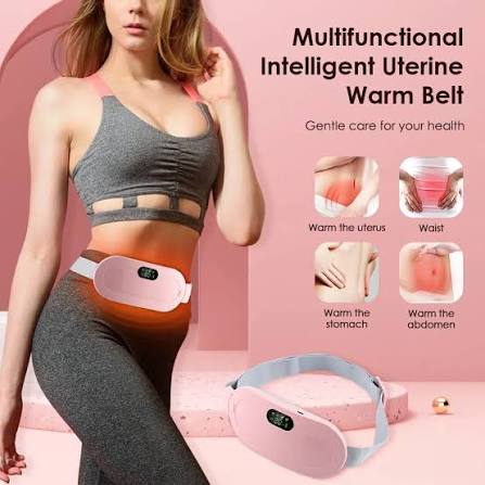 Period Cramp Relief Belt – Soothing Heat & Vibration Therapy for Menstrual Pain