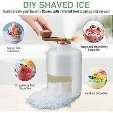 Slushie Machine, Shaved Ice Machine Snow Cone Machine Shaved Ice Machine - BPA Free with Free Ice Cube Trays