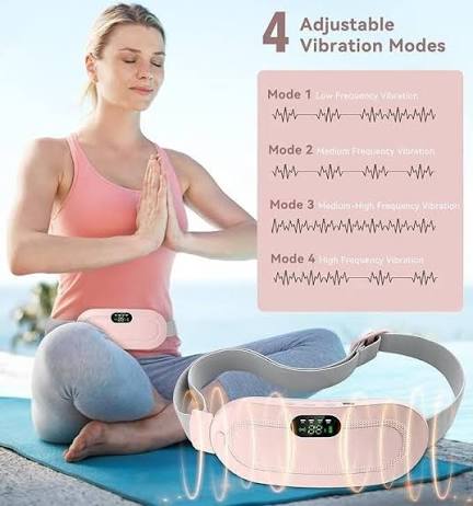 Period Cramp Relief Belt – Soothing Heat & Vibration Therapy for Menstrual Pain