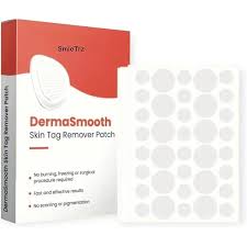 Derma Smooth Skin Tag Removal Patch Kashio Fast Acting Painless Skin Tag and Mole Remover Patch Natural Formula for Clear Smooth Skin Safe for All Skin Types