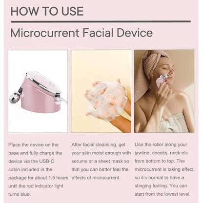 Micro current Facial Massager – Skin Tightening & Lifting Device